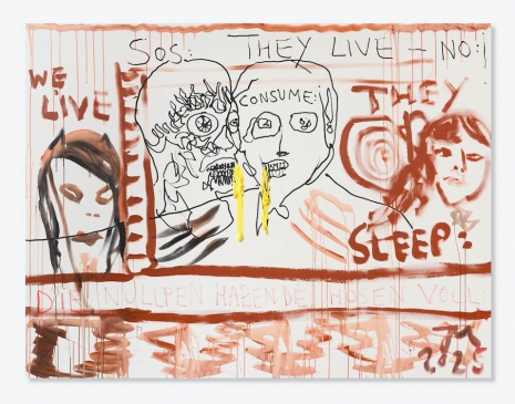 Jonathan Meese, ERZTWO OF HEARTS!, 2025 , Tim Van Laere Gallery