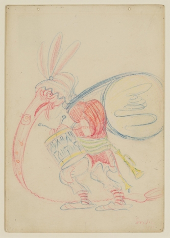 James Ensor, Un Tambour (or Le Pituiton au long nez), 1911 , Tim Van Laere Gallery