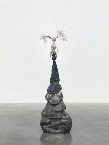 Marguerite Humeau, Centurience: possessing the primordial patience to outlast catastrophe by barely moving at all, knowing that sometimes the greatest revolution is simply refusing to hurry toward extinction. In darkness, there is no shame in remaining still..., 2025 , White Cube