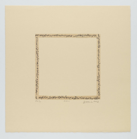 Zarina, Echo, 2013 , Luhring Augustine Tribeca