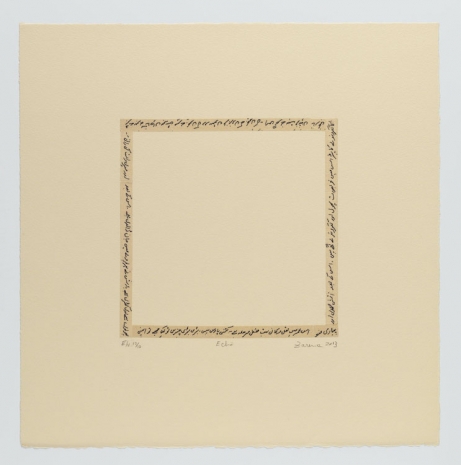 Zarina, Echo, 2013 , Luhring Augustine Tribeca