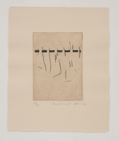 Zarina, Road Lines II, 1996 , Luhring Augustine Tribeca