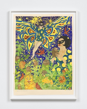 Marcel Dzama, Night of the hedgehog., 2025 , Sies + Höke Galerie