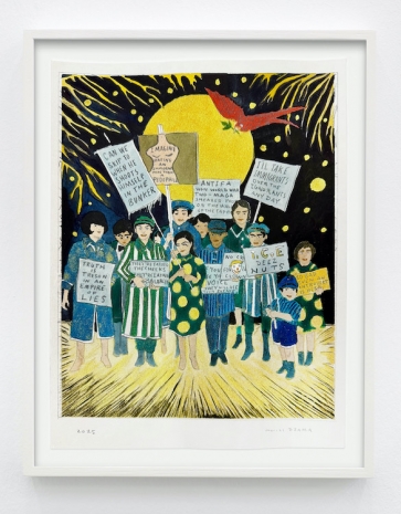 Marcel Dzama, Children of the revolution, 2025 , Sies + Höke Galerie