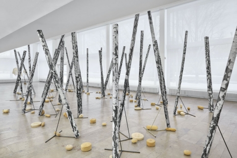 Martin Kippenberger , Jetzt geh ich in den Birkenwald, denn meine Pillen wirken bald, 1991 , Capitain Petzel