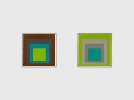 Josef Albers, Study for Homage to the Square: Budding / Study for Homage to the Square: Spring Out, 1958 / 1962, David Zwirner