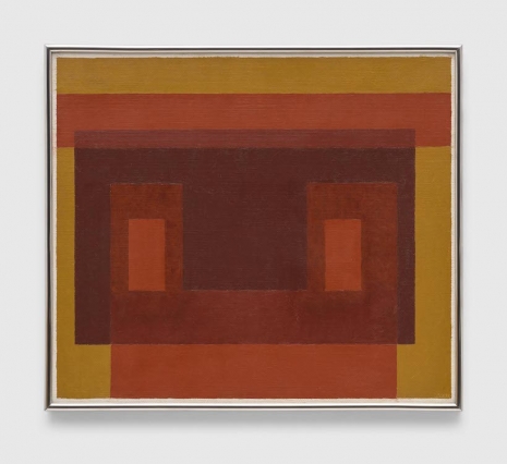 Josef Albers, 3 Browns + Ochre, 1948-1957 , David Zwirner