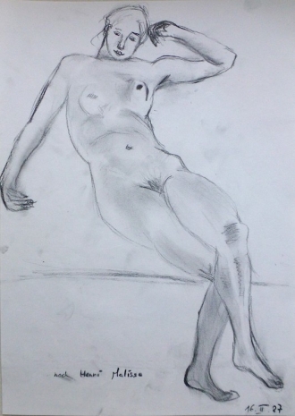 Elke Silvia Krystufek, nach Henri Matisse, 1987, Galerie Bernd Kugler