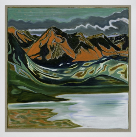 Billy Childish, mountains above the lake, 2025 , Lehmann Maupin