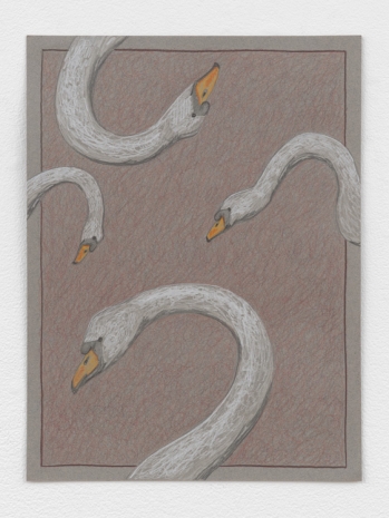 Stephanie Temma Hier, Swan song I (study), 2025 , Anton Kern Gallery