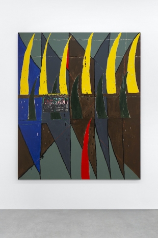 Matias Agafonovas, Butterfly knife layed on the grass, 2025 , Mennour