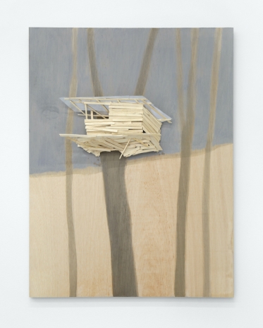 Tadashi Kawamata, Tree Hut in Tremblay n°128, 2021 , Mennour