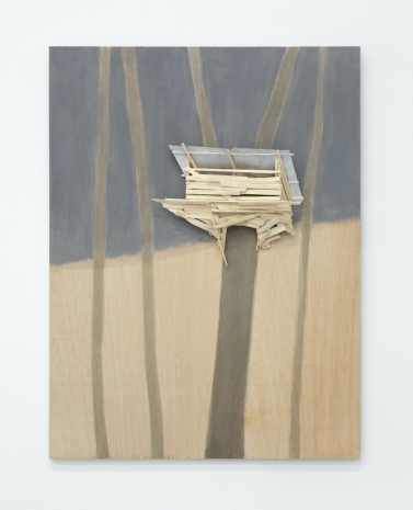 Tadashi Kawamata, Tree hut in Tremblay n°129, 2021, Mennour