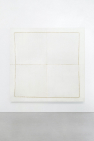 Jean Degottex, Sans titre (série toile report blanche), 28/02/1979 , Mennour