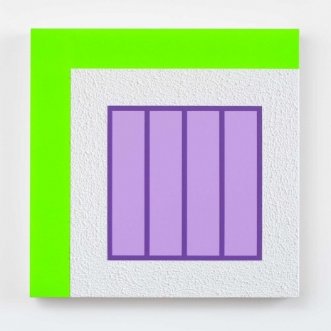 Peter Halley, White Prison, 2025, Almine Rech