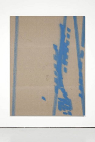 Fredrik Værslev, Untitled (Trolley Painting: Cream and Light Blue), 2012, The Modern Institute