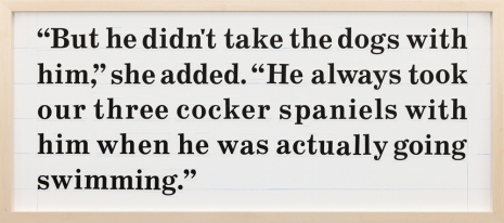 Larry Johnson, Untitled (Cocker Spaniels), 2026 , Galerie Buchholz