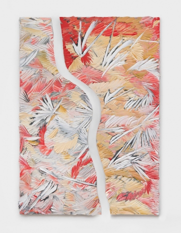 Dashiell Manley, some distances, cuttings. (Red Mountain to the right), 2025-26 , Marianne Boesky Gallery