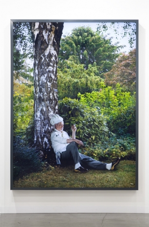 Rodney Graham, Betula Pendula ‘Fastigiata’ (Sous-Chef on Smoke-Break), 2011, Lisson Gallery