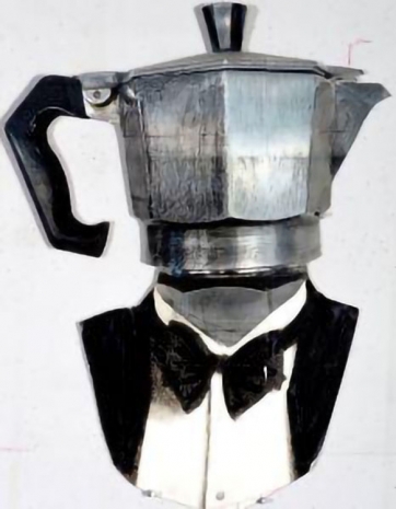 William Kentridge, Mask for The Great Yes, The Great No (Coffee Pot I), 2023 , Lia Rumma Gallery