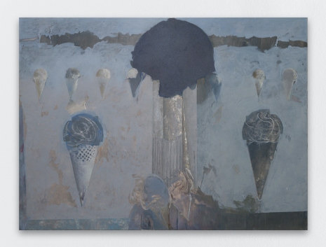 Edi Hila, Chute métallique, 2025 , Galerie Mitterrand