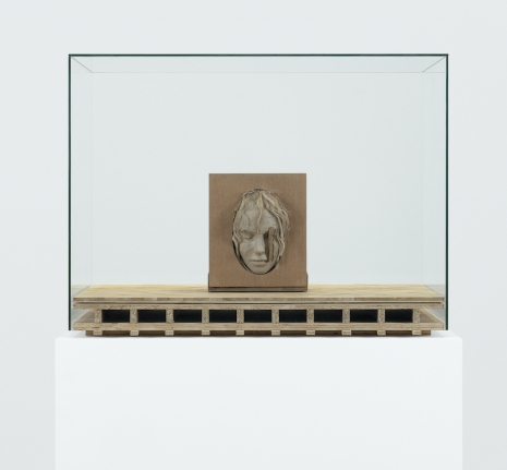 Mark Manders , Studio Floor with Unfired Clay Head, 2014-2025 , Modern Art