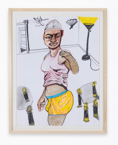 Jonathan Lyndon Chase, Person watching something in living room, 2025 , Giò Marconi