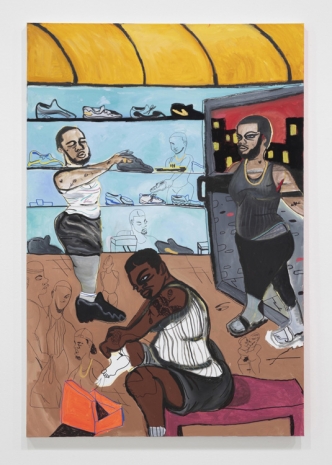 Jonathan Lyndon Chase, Sneaker Shopping on the Avenue, 2025 , Giò Marconi