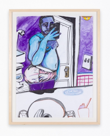 Jonathan Lyndon Chase, Sending him a pic in the bathroom tonight, 2025 , Giò Marconi