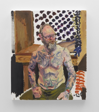 Liu Xiaodong, John and his Tattoos( John与他的纹身), 2025  , Lisson Gallery
