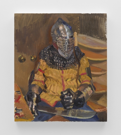 Liu Xiaodong, John in his Armor (戴着铁甲的John), 2025  , Lisson Gallery