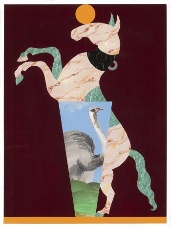 Kasper Bosmans, Legend: Critter Pavilion, Ostrich Caryatid, 2024 , Gladstone Gallery