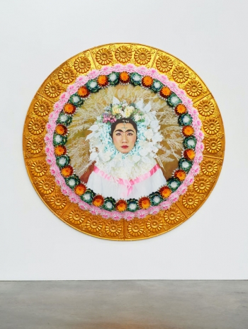 Yasumasa Morimura , An Inner Dialogue with Frida Kahlo (Flower Wreath and Tears), 2001 , Luhring Augustine Chelsea