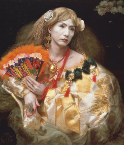 Yasumasa Morimura , Portrait (Fan), 1991 , Luhring Augustine Chelsea