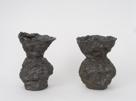 Andrew Lord, Two vases. Fist, 1986 , Gladstone Gallery