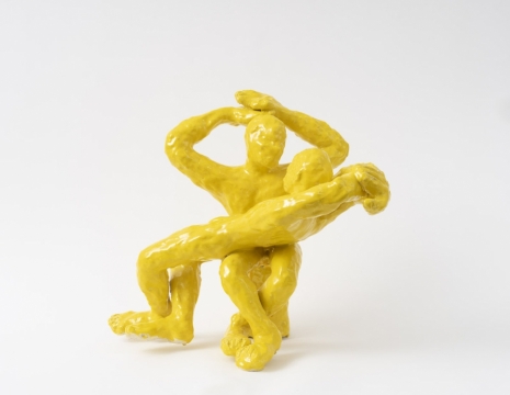 Andrew Lord, yellow embrace (no. III), 2024/2025 , Gladstone Gallery