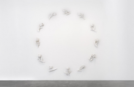 Andrew Lord, circle of beautiful, white flowers (after Constantine Cavafy), 2024-2025 , Gladstone Gallery