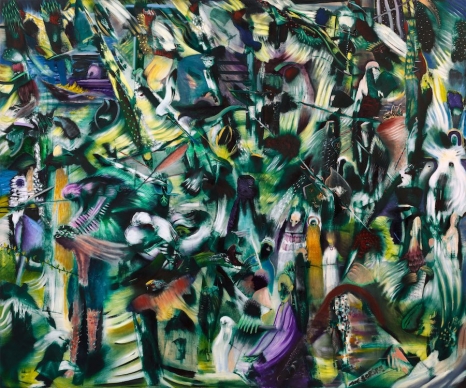 Ali Banisadr, The Scribe, 2026 (detail), Perrotin