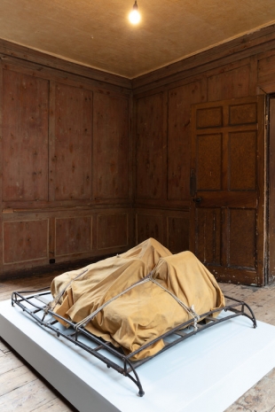 Christo , Package on a luggage rack, 1962 , Gagosian