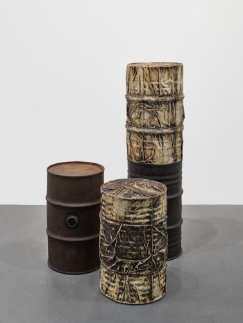 Christo , Wrapped Oil Barrels, 1958–61 , Gagosian