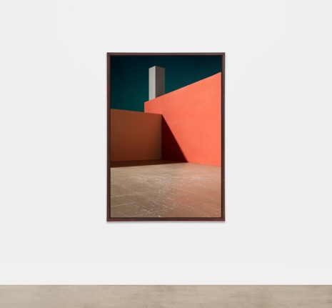James Casebere , Courtyard with Orange Wall, 2017 , Sean Kelly