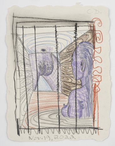 Carroll Dunham , Untitled (11/12/22), 2022 , Tim Van Laere Gallery