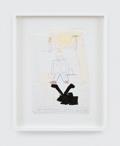 Rose Wylie, Vincent Van Gogh Going to Work, 2013 , David Zwirner