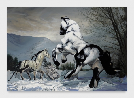 Emma Webster, Horses in Snow, 2026 , Petzel Gallery