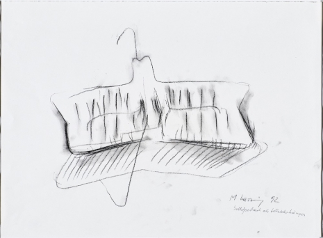 Maria Lassnig, Selbstportrait als Kleiderhänger (Self-Portrait as a Clothes Hanger), 1992 , Petzel Gallery
