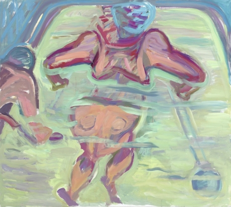 Maria Lassnig, Unterwassertherapie (Underwater Therapy), 1986 , Petzel Gallery