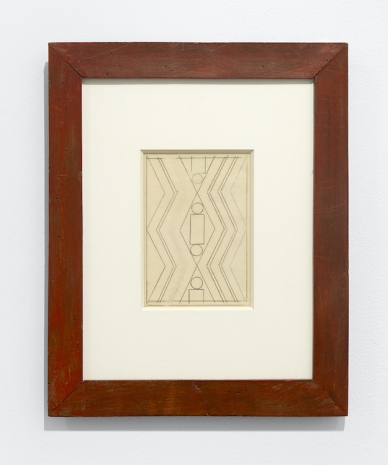 Sophie Taeuber-Arp , Dessin pour projet textile, 1920-1921, Mennour