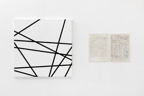 François Morellet , 10 lignes au hasard, 1975, Mennour