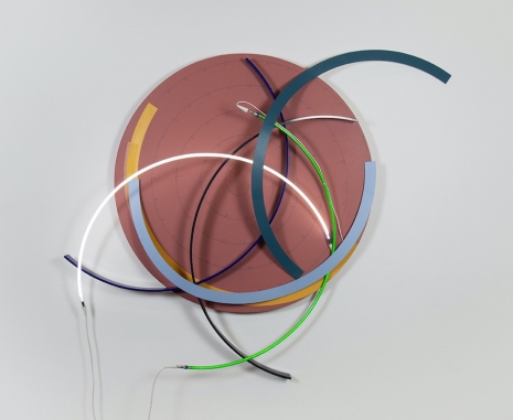 François Morellet , Lunatique couleurs hasardeuses n°2, 1996, Mennour