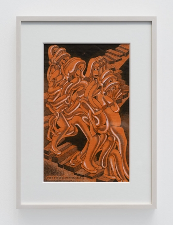 Peter Saul, Nude descending the staircase, 1977 , Gladstone Gallery